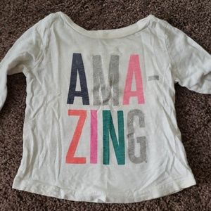 Carter's AMA-zing baby girl shirt size 24M